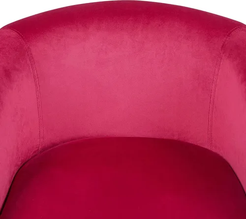 Miniatura 7 de Yaheetech Silla de club, silla decorativa de terciopelo, silla tapizada de barril con reposabrazos y respaldo bajo para sala de estar, dormitorio