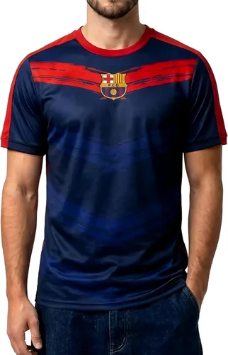 Miniatura 15 de Icon Sports Camiseta con licencia oficial del FC Barcelona para el Día del Juego, unisex para adultos Fcb101pf-borgoña