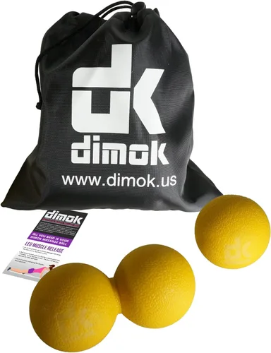 Bolas de masaje para liberación miofascial, terapia disparadora de punto de presión, masaje de pies, espalda y cuello. Bola doble con forma de