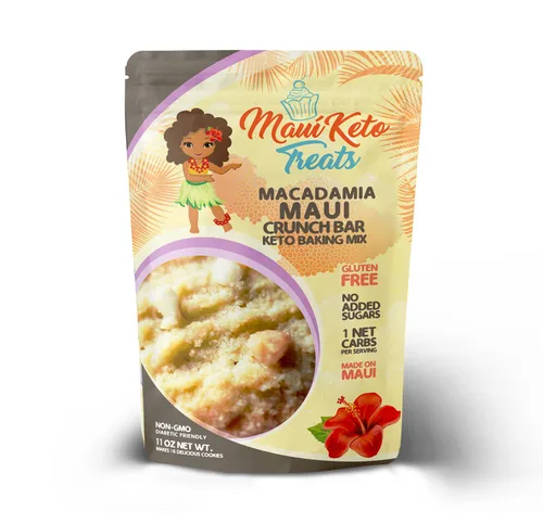 Miniatura 6 de Maui Keto Treats Mezcla de galletas de crema de mantequilla, sin gluten, baja en carbohidratos, hecha con harina de almendras orgánicas, 12 onzas