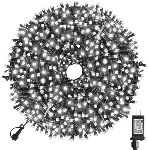 Miniatura 21 de XTF2015 Luces de Navidad LED de 105 pies con 300 LED, Enchufe de Extremo a Extremo, 8 Modos, Luces de Navidad Certificadas UL para Exteriores e