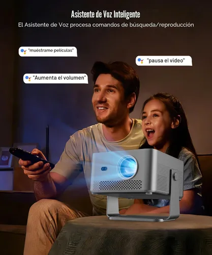 Miniatura 3 de Magcubic Proyector inteligente 4K con WiFi y Bluetooth, 800 ANSI, TV Stick integrado, enfoque automático y Keystone, control de voz, proyector