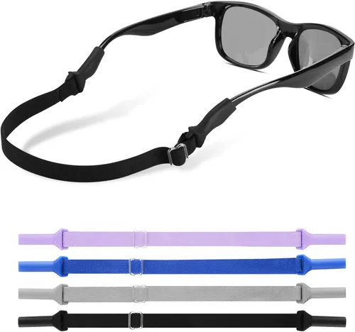 lvvfit Correas para Gafas de Niños (6.5-10 pulgadas) - Correa Ajustable para Gafas Deportivas y Gafas de Sol, Correas Sujetadoras para Niños Varios