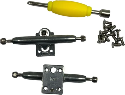 Miniatura 2 de LEEFAI Pro Camiones de Fingerboard 29/32/34/36mm G4-Color Metal Bruto Invertido Kingpin con Hardware (26mm)