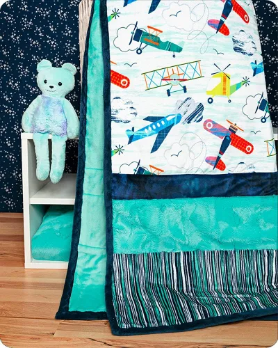 Miniatura 3 de Shannon FABRICS Minky Cuddle Kit Picture Perfect Flight Plan