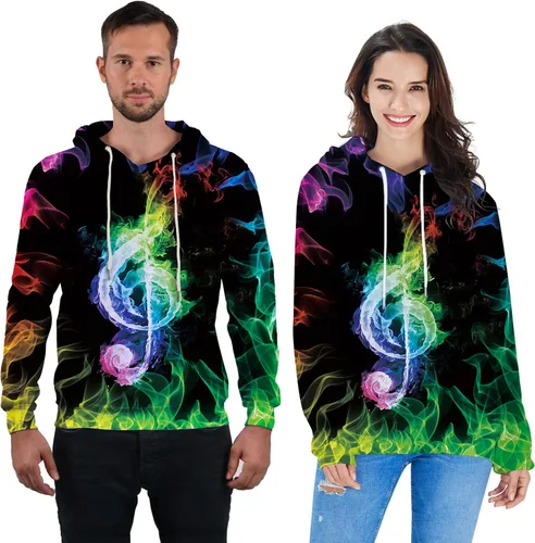 Miniatura 3 de Loveternal Sudaderas con capucha con forro polar para hombre y mujer