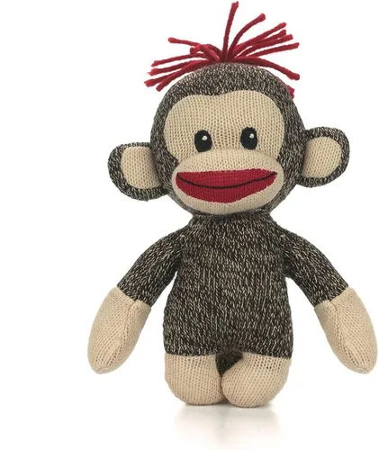 Miniatura 6 de Plushland Adorable Mono de Calcetines, El Original y Tradicional Juguete de Animal de Peluche Tejido a Mano, Regalo de Marioneta de Muñeca Bebé