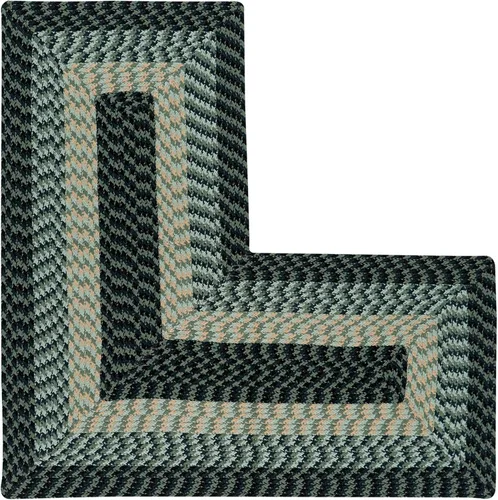 Miniatura 44 de La colección Better Trends Alpine Braid es una alfombra reversible para interiores duradera y resistente a las manchas 100% polipropileno