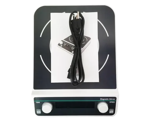 Miniatura 5 de Lab Magnetic Stirrers Magnetic Stirring Instrument with Range of RPM 50-1500rpm 15L Max Volume Working Plate 220 * 220mm Timing 1min - 19h59min
