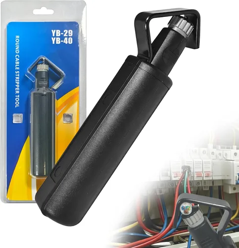 Miniatura 8 de Herramienta para pelacables redondos: diámetro de 3/16 a 1 1/8 pulgadas, profundidad ajustable: para cortes longitudinales, espirales y circulares