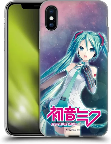 Miniatura 190 de Head Case Designs Licencia Oficial Hatsune Miku Gráficos Lindos Carcasa de Gel [Protección de Grado Militar] Compatible con Apple iPhone 7