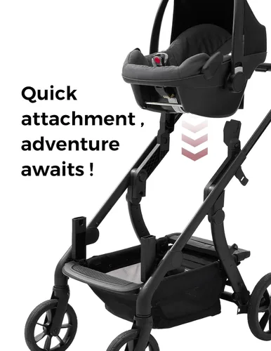 Miniatura 5 de Adaptadores de asiento de cochecito Momcozy Solo ChangeGo Modelos compatibles para: Joie GEMM, Cybex, Nuna, modelos específicos de Bugaboo