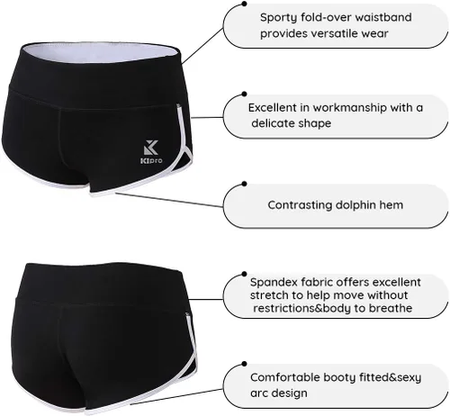 Miniatura 4 de pantalones cortos para mujer, fitness, deportes, yoga, correr, gimnasio, entrenamiento