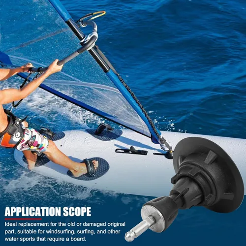 Miniatura 5 de Base de mástil de windsurf ajustable, junta universal de rotación de 360 grados, para equipo de windsurf, mástil, pluma de vela y tabla