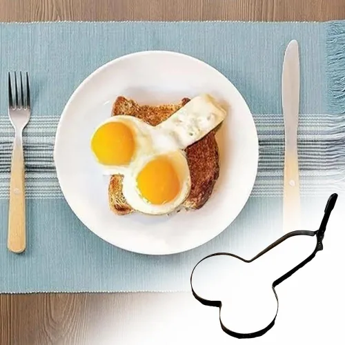 Miniatura 2 de Divertido molde de huevo de dedo medio, molde único para huevos cocidos, anillos de huevo para freír huevos, anillo de huevo antiadherente, 4 piezas