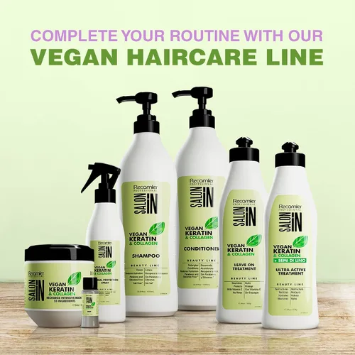 Miniatura 7 de Salon In by Recamier - Tratamiento sin enjuague de queratina vegana Tratamiento sin enjuague para el cabello con queratina vegana y colágeno