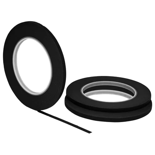 Miniatura 11 de STIKK Cinta para pintores – 1 paquete de cinta de pintor negra – 2 pulgadas x 60 yardas – Cinta de pintura para pintura, bordes, molduras, techos
