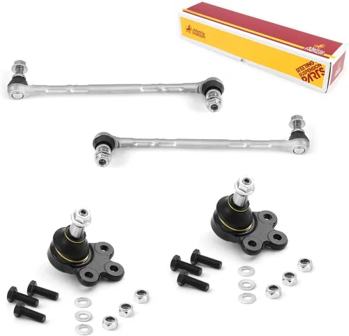 Miniatura 278 de Metrix Premium Chassis Parts - Juego de 4 piezas de articulación de rótula superior y barra estabilizadora delantera para Ford Ranger RWD 1998-2011