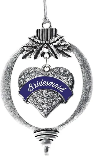Miniatura 30 de Inspired Silver - Adorno con dije de hermana gemela - Adornos navideños de plata con circonitas cúbicas