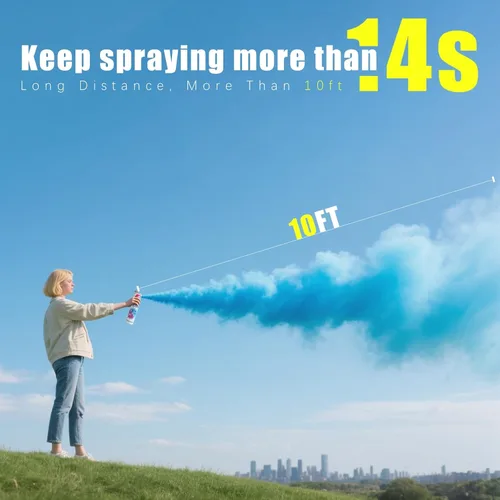 Miniatura 2 de Previvo Juego de Extintores para Revelación de Género - 2 Piezas de Spray de Humo Azul - Suministros de Fiesta 100% Biodegradables - Para