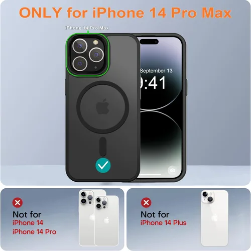 Miniatura 208 de Fuerte magnético para iPhone 11, compatible con Magsafe, [resistente a caídas de 13 pies] Funda trasera translúcida mate con sensación de piel