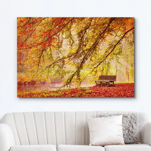 Miniatura 190 de wall26 Prado con álamos por Claude Monet - Arte moderno impresionista, arte en lienzo para el hogar, 12 x 18 pulgadas