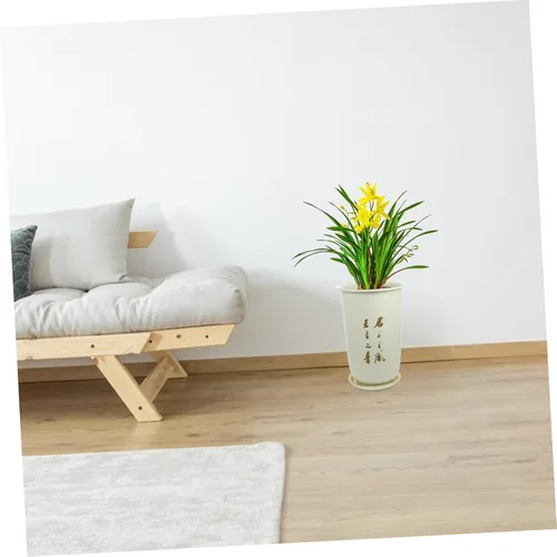 Miniatura 9 de balacoo Maceta de arcilla morada, maceta de orquídea con platillo con soporte, maceta para suculentas, contenedor pequeño para plantas, decoración