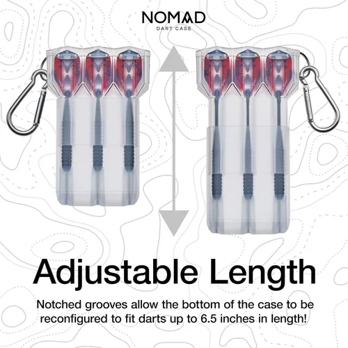 Miniatura 4 de Casemaster de GLD Products - Estuche ajustable para dardos Nomad Claro