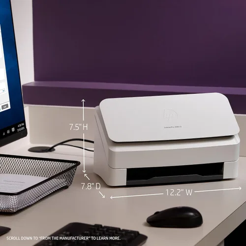 Miniatura 2 de HP ScanJet Pro 3000 s3 Escáner OCR de alimentación de hojas