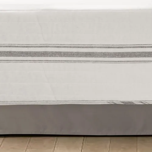 Miniatura 2 de Lush Decor Juego para sofá cama de 3 piezas, a rayas, estilo rústico, color gris