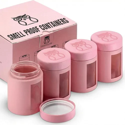 Miniatura 8 de Treehouse Recipientes a prueba de olores (4.1 fl oz), tarros con tapas herméticas para hierbas, especias, café y té, tarros de almacenamiento