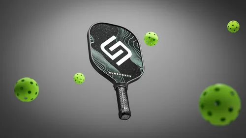 Miniatura 2 de Pickleball Paddles USAPA Approved Carbon Fiber Paddles/Fiberglass Pickleball Rackets Set of 2 Carrying Case, 4 Balls Pickleball Raquets for