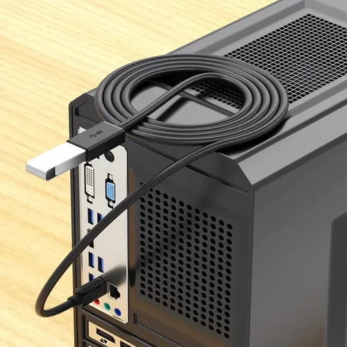 Miniatura 6 de ALINNA - Paquete de 5 cables de extensión USB 3.0 negros tipo A, macho a hembra, para tableta, teclado USB, mouse, unidad flash, disco duro