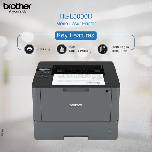 Miniatura 3 de Brother Hl-L5000D Impresora Láser de Negocios Dúplex