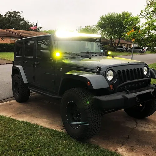 Miniatura 7 de Nilight Barra de luz LED, 2 unidades, 4 pulgadas, 36 W, color amarillo, combo de punto de inundación, lámpara de conducción de triple fila