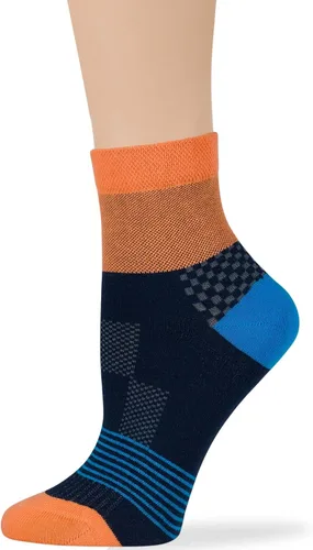 Miniatura 17 de 7BIGSTARS KINGDOM Women's Cotton Quarter Non-Binding Diabetic Fashion Socks-L-M-4 Pack-Multicolor