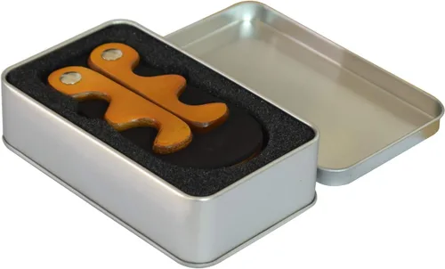 Miniatura 5 de CROWN ME Soporte de taco de piscina de cuero de 4 tacos