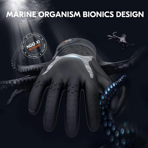 Miniatura 5 de Vgo... NGG X1 - Guantes de trabajo de seguridad sin costuras, resistentes a cortes, forro anticorte HPPE, nivel EN388 C, nivel ANSI A3, guantes