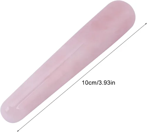 Miniatura 6 de Varita de masaje de piedra, varita de masaje de cristal, 3.93 pulgadas de cuarzo natural, varita de masaje facial, herramienta de masaje de palo