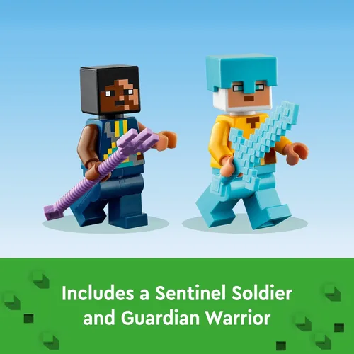Miniatura 6 de LEGO Minecraft El Puesto de Espadas 21244 - Juguetes de construcción que incluyen figuras de Creeper, Guerrero, Cerdo y Esqueleto, juguete inspirado