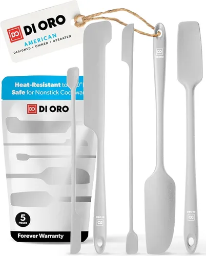 Miniatura 14 de DI ORO Espátulas de Silicona para Frascos para Raspar - Espátulas de Goma de Silicona Resistentes al Calor - Espátulas de Cocina Seguras