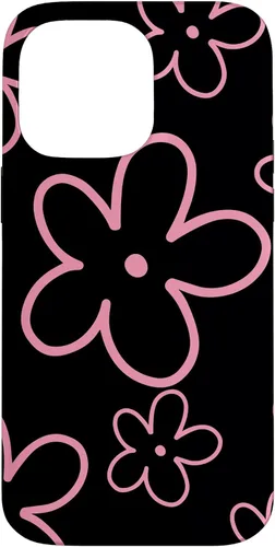 Miniatura 21 de Pink Black Flower Retro Modern Boho Floral Aesthetics Case for iPhone 17