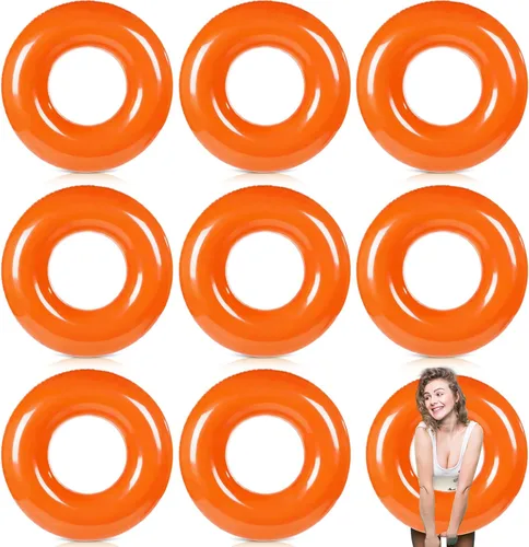 Miniatura 8 de Gemscream Flotador inflable grande de piscina de 36 pulgadas, flotadores de piscina para adultos, tubo inflable para vacaciones de verano, playa