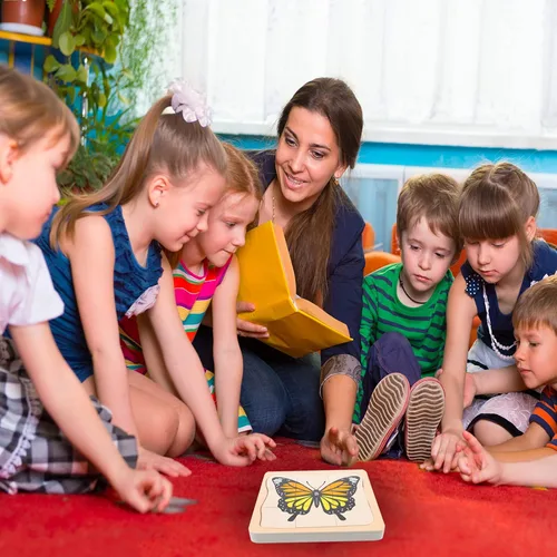 Miniatura 9 de jojofuny Tablero de rompecabezas de madera 3D de animales y plantas, juguete educativo multicapa para niños, rompecabezas portátil para entrenar