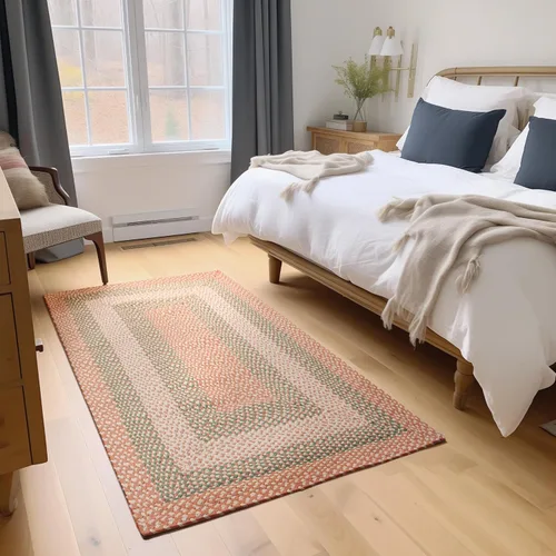 Miniatura 35 de Super Area Rugs Alfombra Trenzada Estilo Granja de 20x30 Pulgadas - Alfombra de Algodón Natural Suave para Baño, Cocina, Entrada - Alfombra Tejida