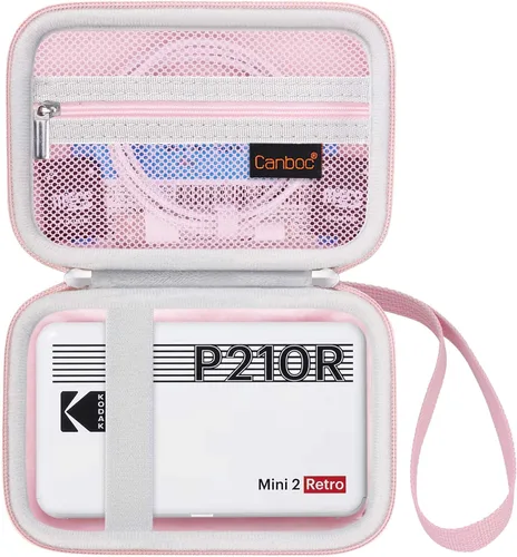 Miniatura 11 de Canboc Funda de transporte para impresora fotográfica portátil Kodak Mini 2 Retro 4PASS (2.1 x 3.4 pulgadas), bolsillo de malla para papel