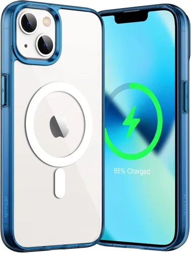 Miniatura 14 de JETech Funda magnética para iPhone 13 Pro Max de 6.7 pulgadas, compatible con carga inalámbrica MagSafe, a prueba de golpes, parte trasera Negro