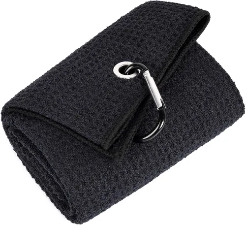 Miniatura 32 de Mile High Life Premium Waffle-Weave Golf Towel 16" X 24" Extra Absorbent & Quick-Dry Ultra-Soft Microfiber Carabiner Clip Multi