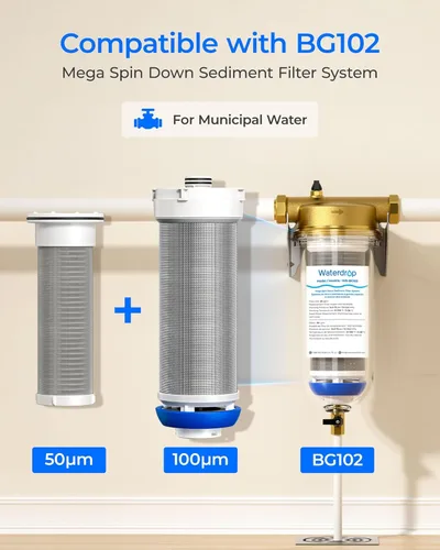Miniatura 2 de Waterdrop Cartucho de repuesto AP431 para Aqua-Pure AP431, filtro inhibidor de escala de calentador de agua