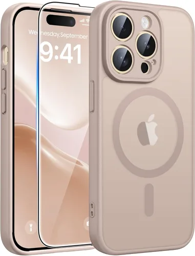 Miniatura 82 de FNTCASE Funda para iPhone 13 Pro: Fundas magnéticas translúcidas mate delgadas con protector de pantalla de vidrio templado